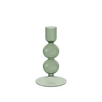 KERZENHALTER - Salbeigrün, KONVENTIONELL, Glas (7,5/7,5/13,5cm) - like.Villeroy & Boch