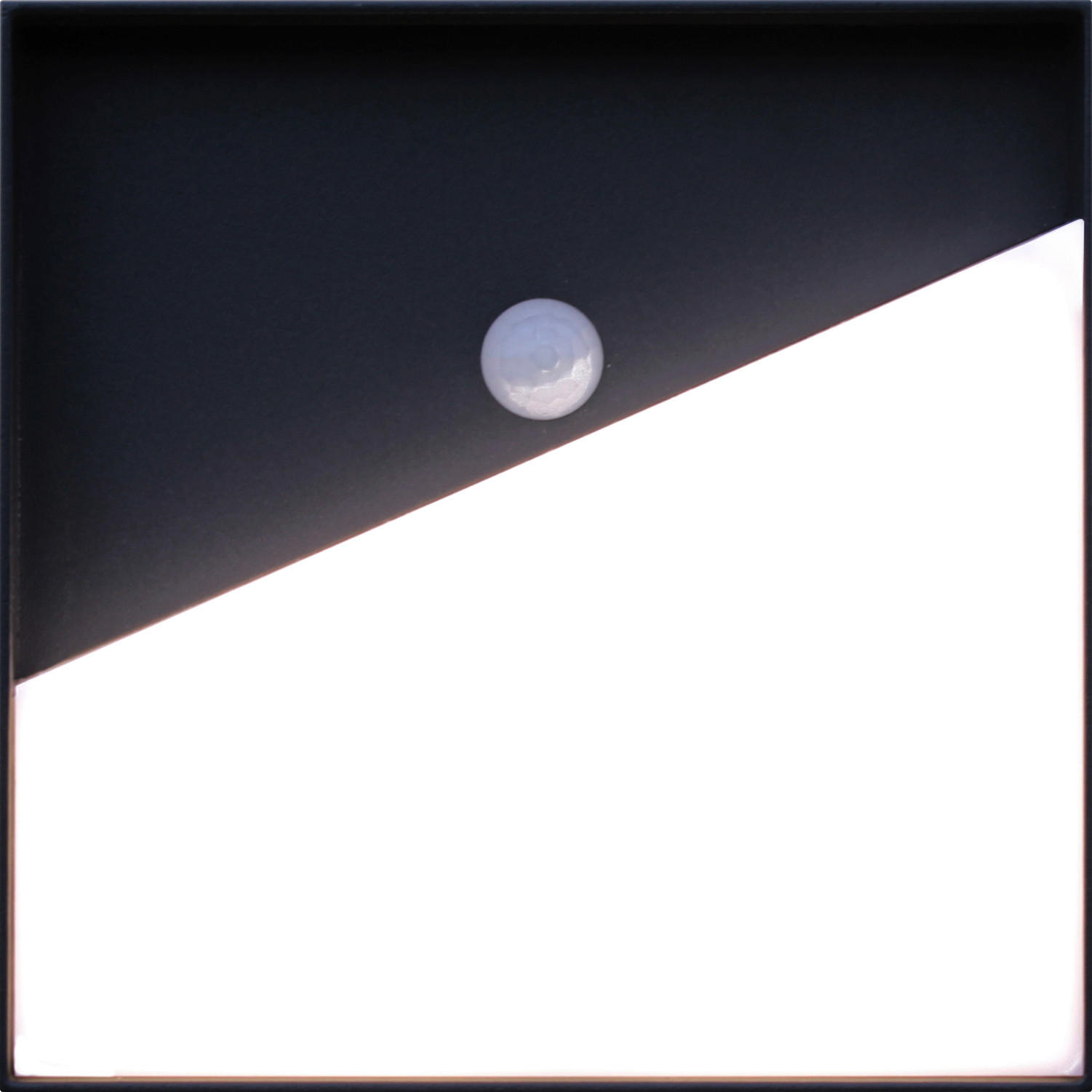 AKKU-WANDLEUCHTE - Anthrazit, Design, Metall (15/15/4cm)