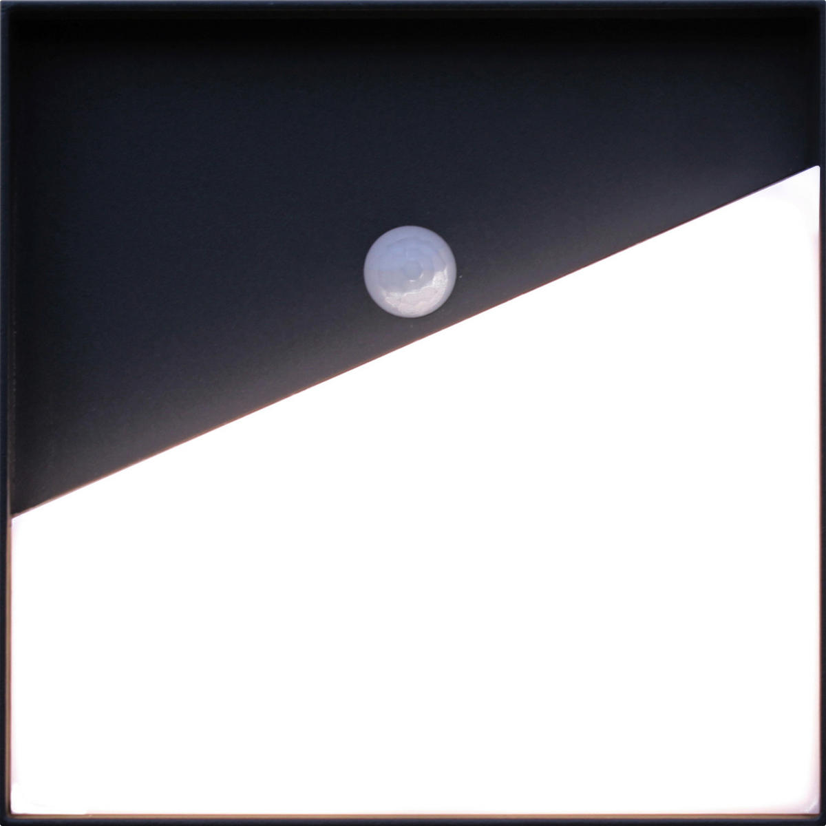 AKKU-WANDLEUCHTE - Anthrazit, Design, Metall (15/15/4cm)