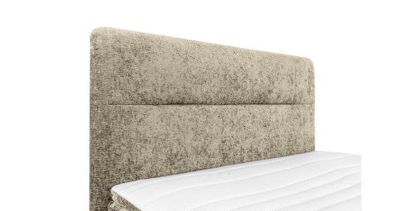 BOXSPRINGBETT 140/200 cm  in Hellbraun  - Hellbraun/Schwarz, Design, Textil/Metall (140/200cm) - Esposa