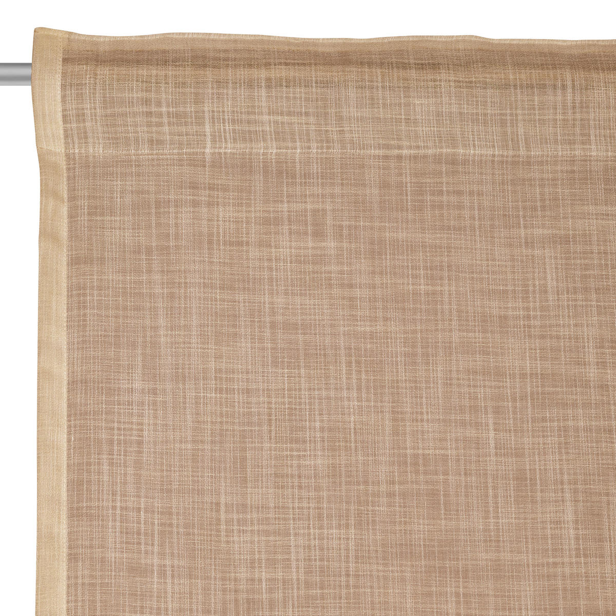 HOTOVÝ ZÁVĚS, poloprůhledné, 140/245 cm - terracotta, Natur, textil (140/245cm) - Esposa