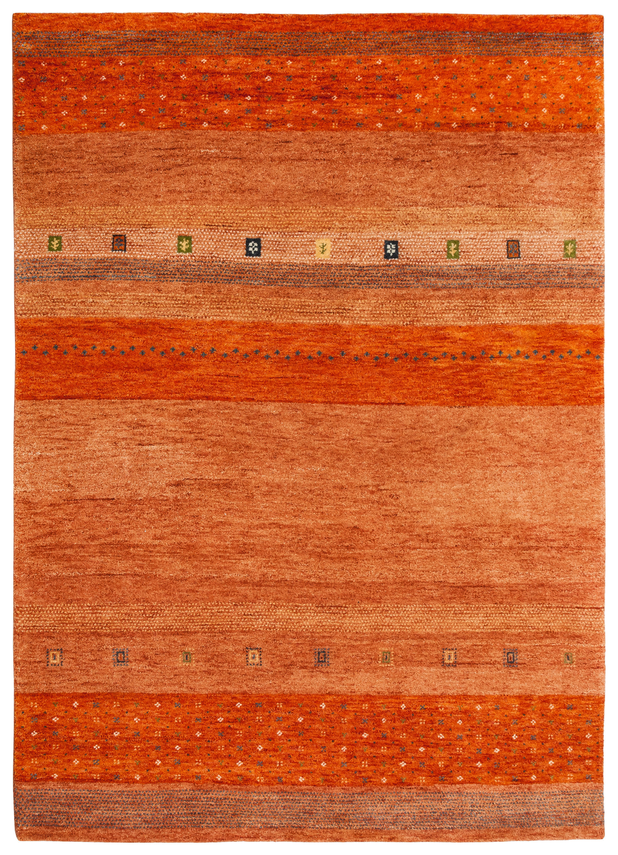 WOLLTEPPICH - Rot/Terra cotta, Design, Textil (170/240cm) - Cazaris