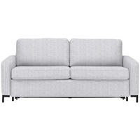 SCHLAFSOFA in Webstoff Hellgrau  - Hellgrau/Schwarz, KONVENTIONELL, Textil/Metall (187/84/97cm) - Welnova