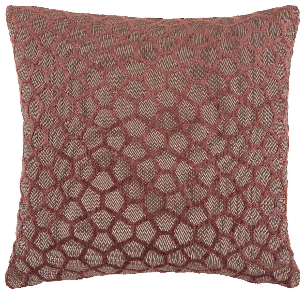 ZIERKISSEN  35/35 cm   - Aubergine, Design, Textil (35/35cm)