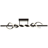 LED-DECKENLEUCHTE     - Schwarz, Design, Kunststoff/Metall (95,5/20/18cm) - Brilliant