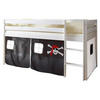 HOCHBETT 90/200 cm  - Schwarz/Weiß, Natur, Holz (90/200cm) - MID.YOU