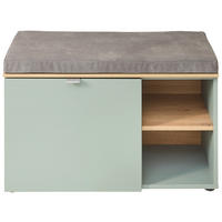 LAVICA DO PREDSIENE, 78/50/38 cm - čierna/trstinovozelená, Design, kov/kompozitné drevo (78/50/38cm) - Xora