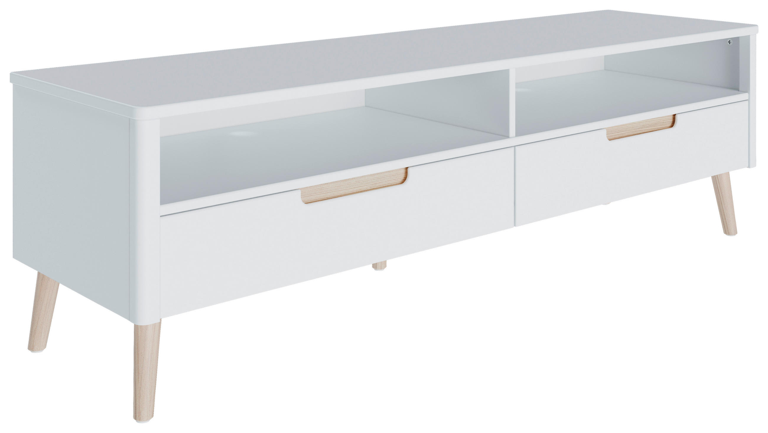 LOWBOARD  in 150,5/45/42 cm  - Weiß, KONVENTIONELL, Holz/Holzwerkstoff (150,5/45/42cm) - MID.YOU