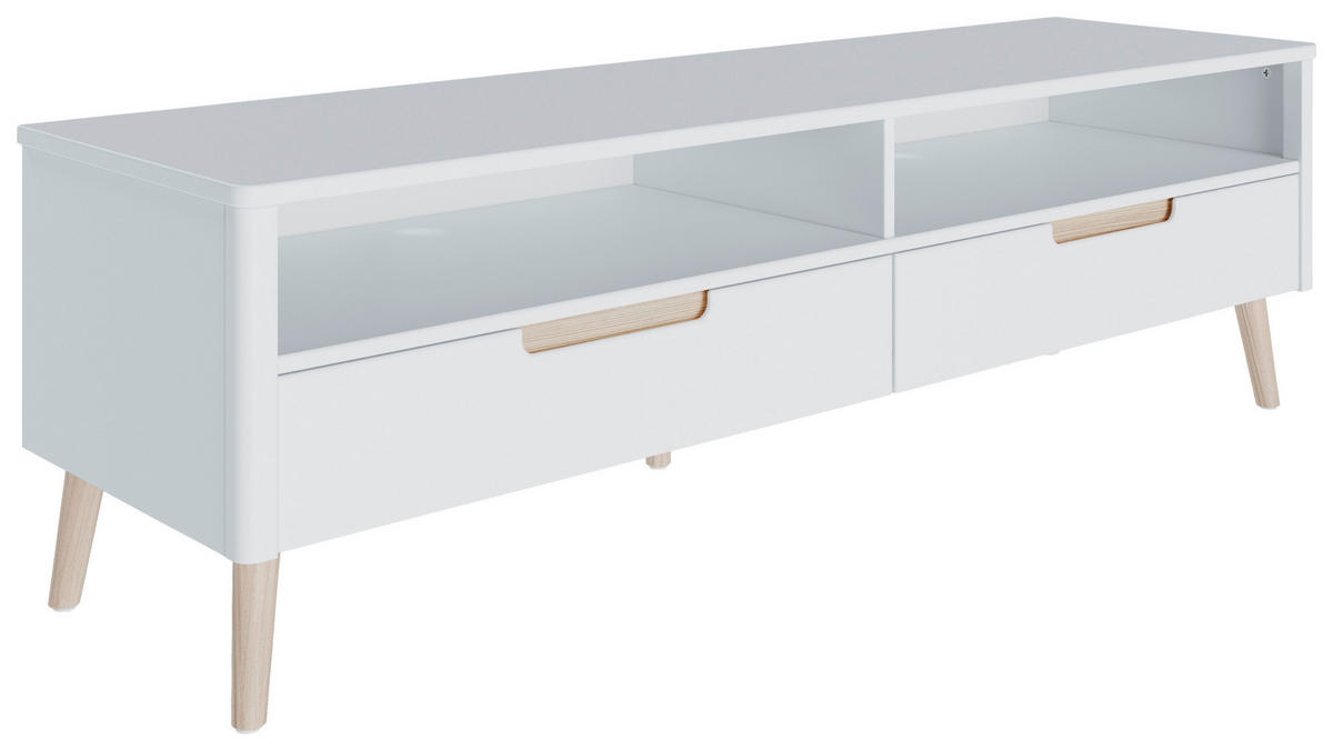 LOWBOARD 150,5/45/42 cm  - Weiß, KONVENTIONELL, Holz/Holzwerkstoff (150,5/45/42cm) - MID.YOU