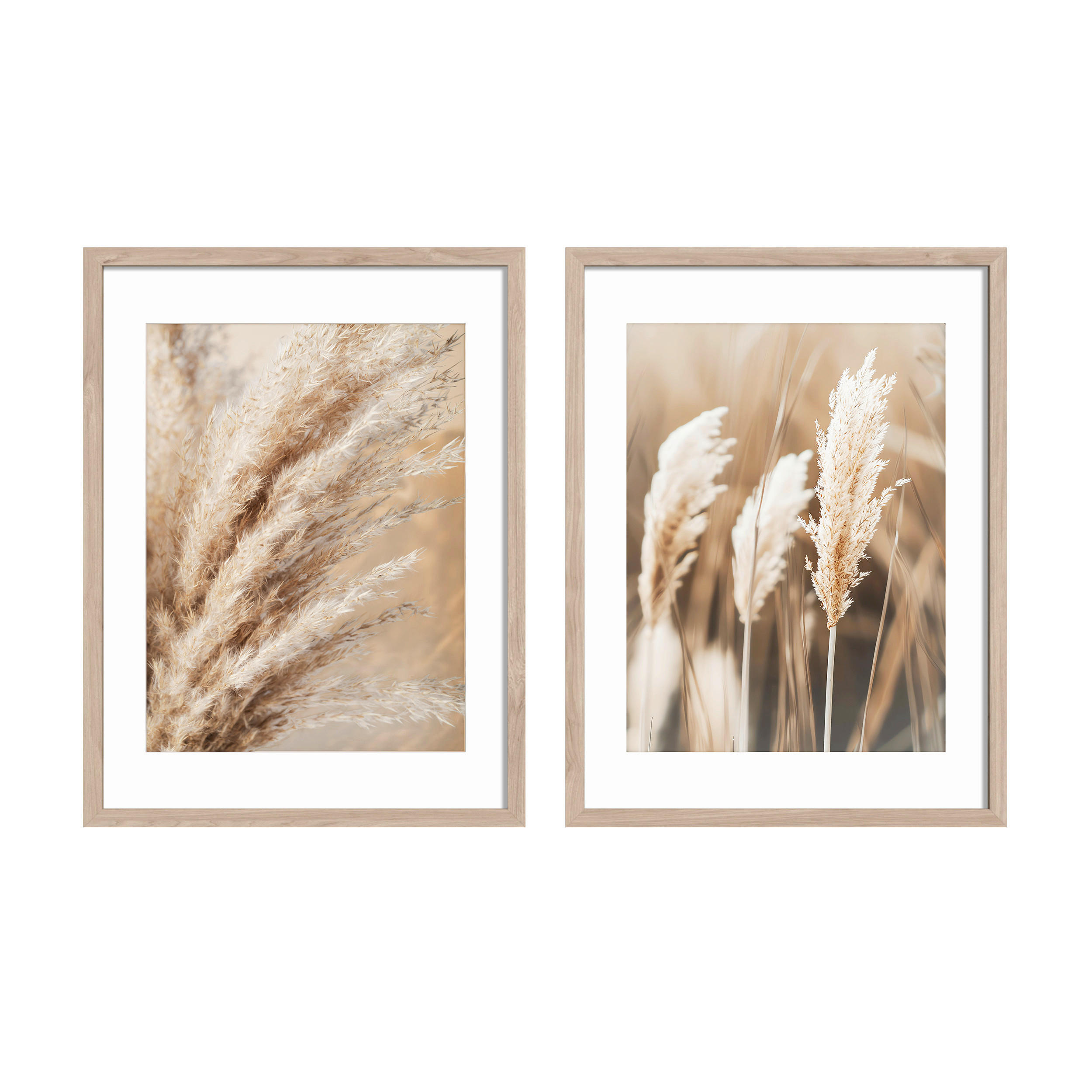 BILDERSET - Beige, Basics, Holz/Papier (30/40/2.5cm)