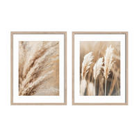 BILDERSET - Beige, Basics, Holz/Papier (30/40/2.5cm)