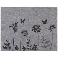 TISCHSET Textil Filz Grau, Hellgrau 35/45 cm  - Hellgrau/Grau, Basics, Textil (35/45cm) - Ambia Home