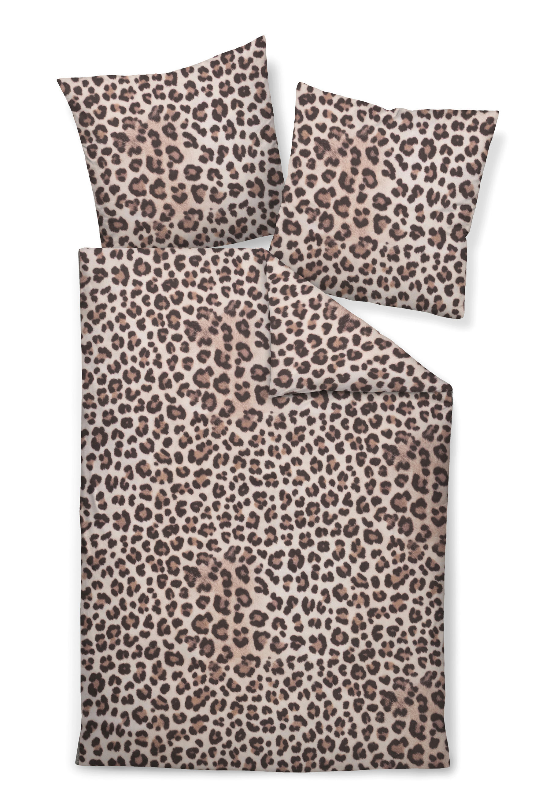 BETTWÄSCHE Makosatin 155/200 cm  - Braun, Design, Textil (155/200cm) - Janine