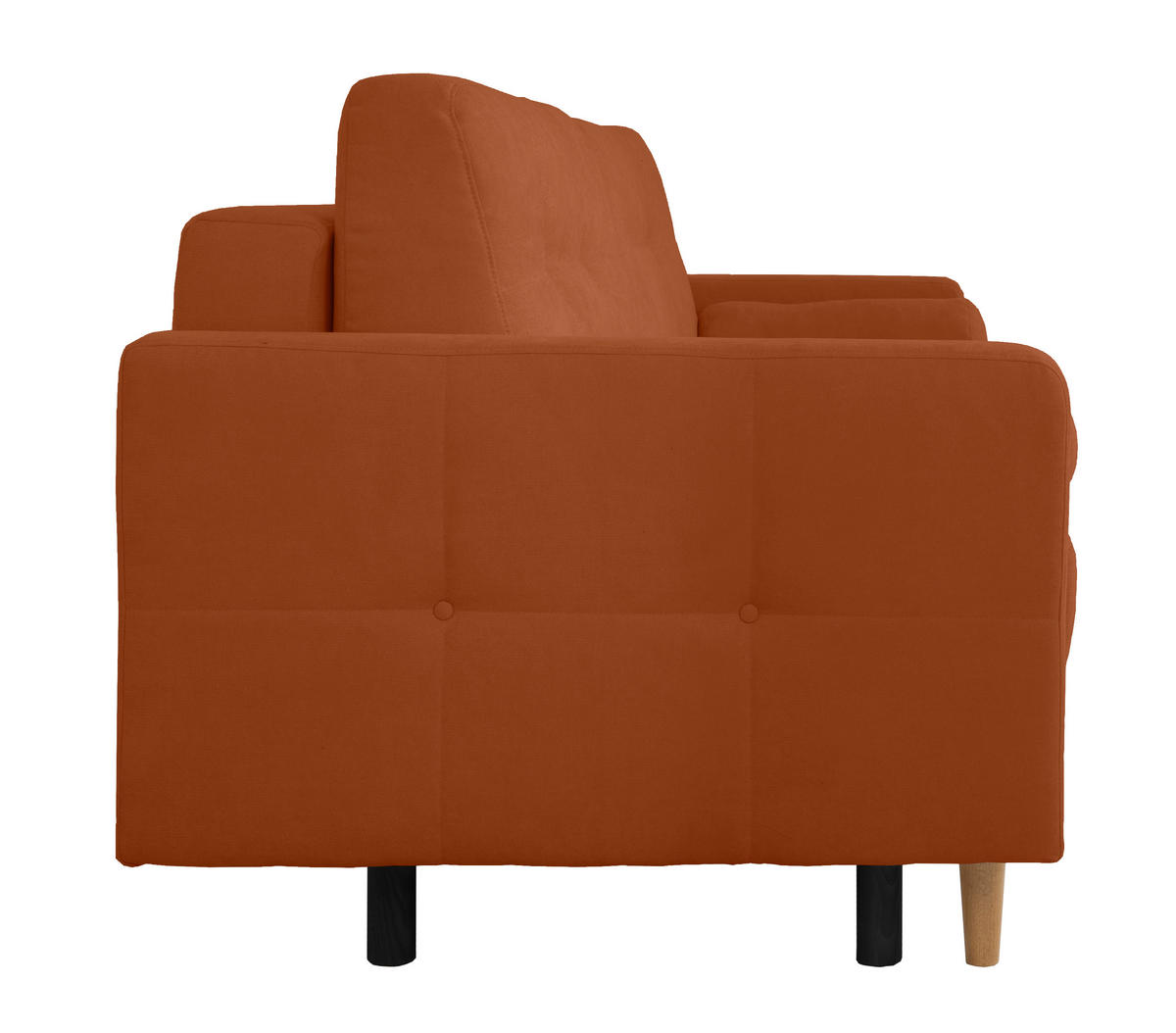 SCHLAFSOFA in Terracotta  - Buchefarben/Terracotta, Design, Holz/Textil (222/93/99cm) - MID.YOU