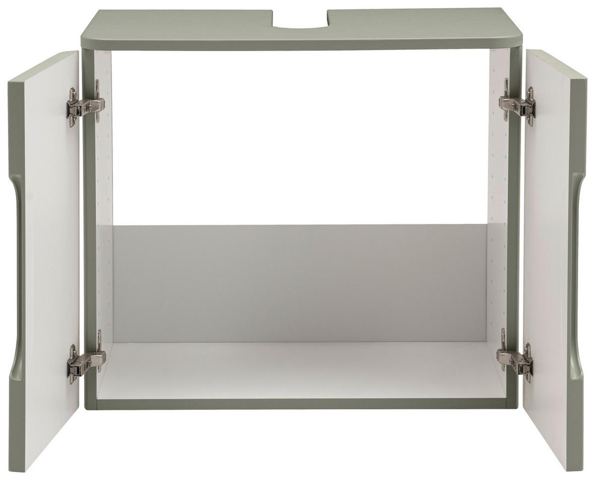 WASCHBECKENUNTERSCHRANK 61/53/35 cm  - Schilfgrün, KONVENTIONELL, Holzwerkstoff (61/53/35cm) - Xora