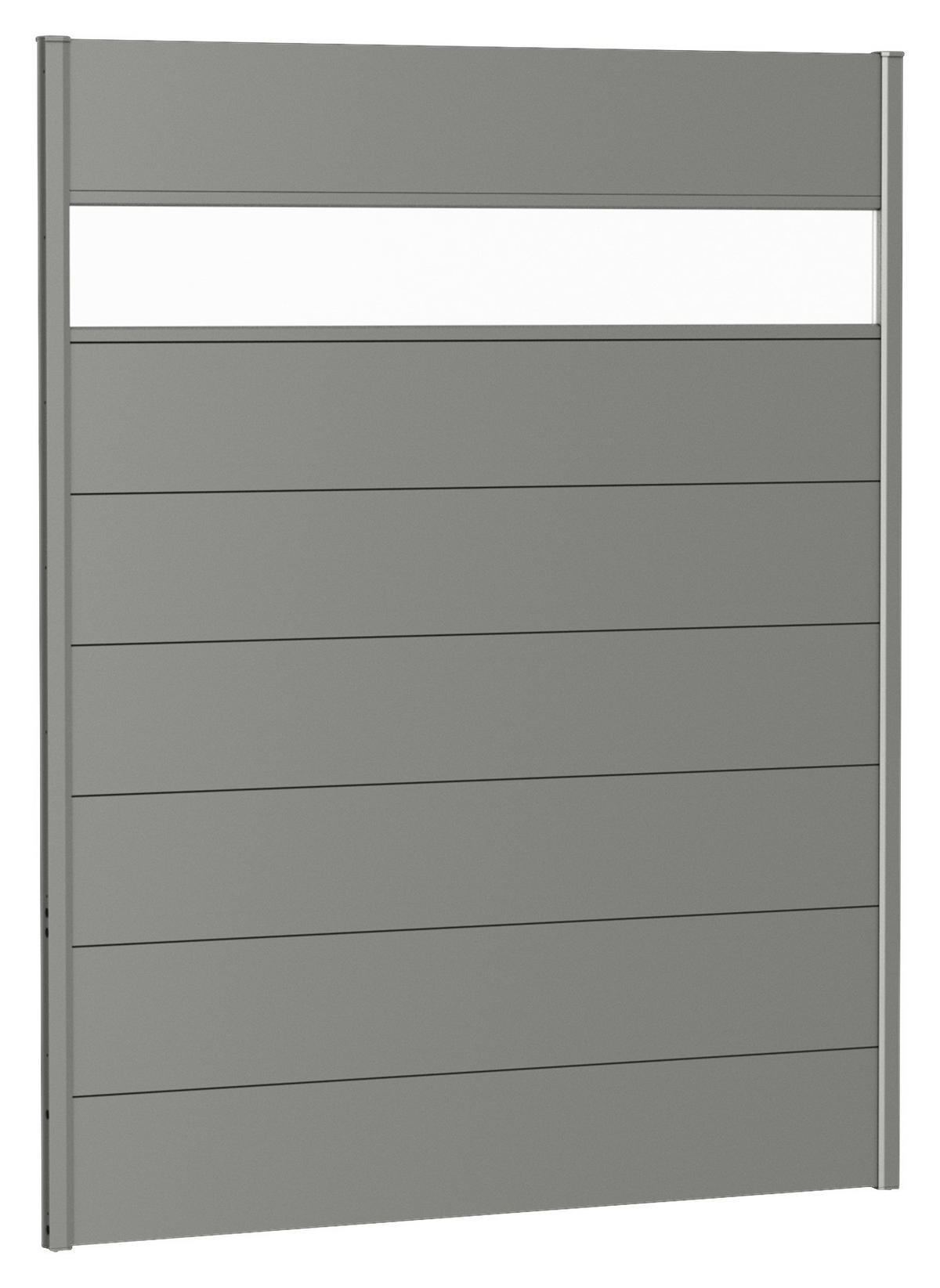 SICHTSCHUTZ - Grau, Basics, Kunststoff/Metall (145/182/4,4cm) - Biohort