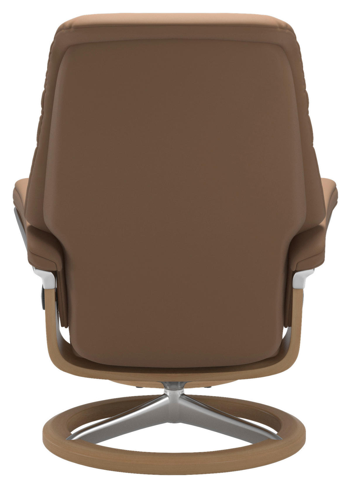 RELAXSESSELSET in Leder Hellbraun  - Hellbraun/Eichefarben, KONVENTIONELL, Leder/Holz (83/105/74cm) - Stressless