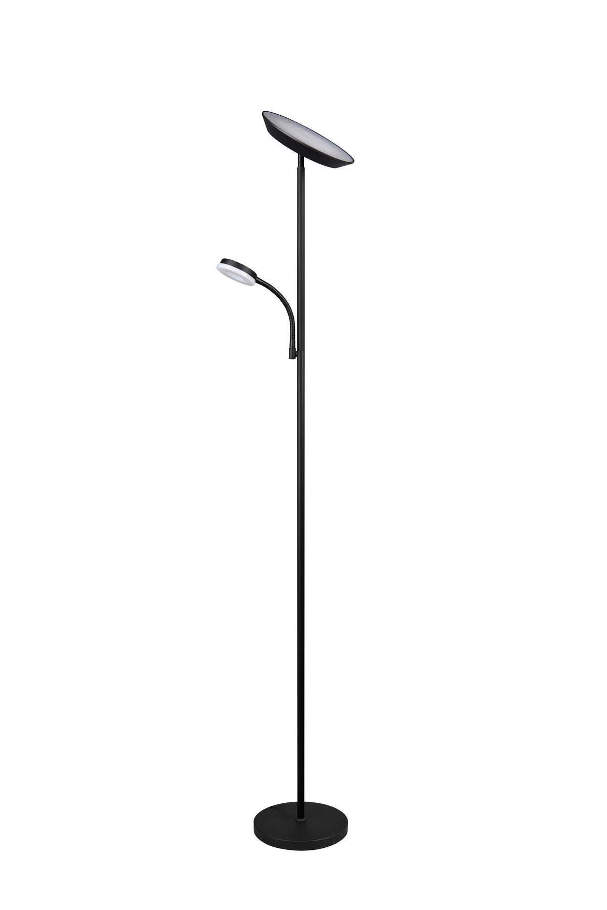 PODNA LED LAMPA - crna, Osnovno, metal (25/178cm)