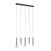 LED-HÄNGELEUCHTE 90/10/180 cm    - Klar/Schwarz, Design, Glas/Metall (90/10/180cm) - Dieter Knoll