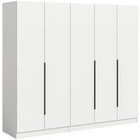 DREHTÜRENSCHRANK  in Weiß  - Schwarz/Weiß, MODERN, Holzwerkstoff (200/181/52cm) - MID.YOU