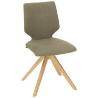 STUHL Struktur  - Sandfarben/Eichefarben, Design, Holz/Textil (50/92/64cm) - Venjakob