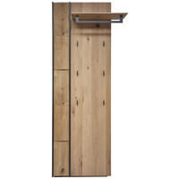 GARDEROBENPANEEL  in 79/196/35 cm  - Eichefarben, Design, Holz/Metall (79/196/35cm) - Johann Jakob