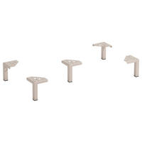 FUßSET 10,5/13/10,5 cm  - Kaschmir, Design, Metall (10,5/13/10,5cm) - Xora
