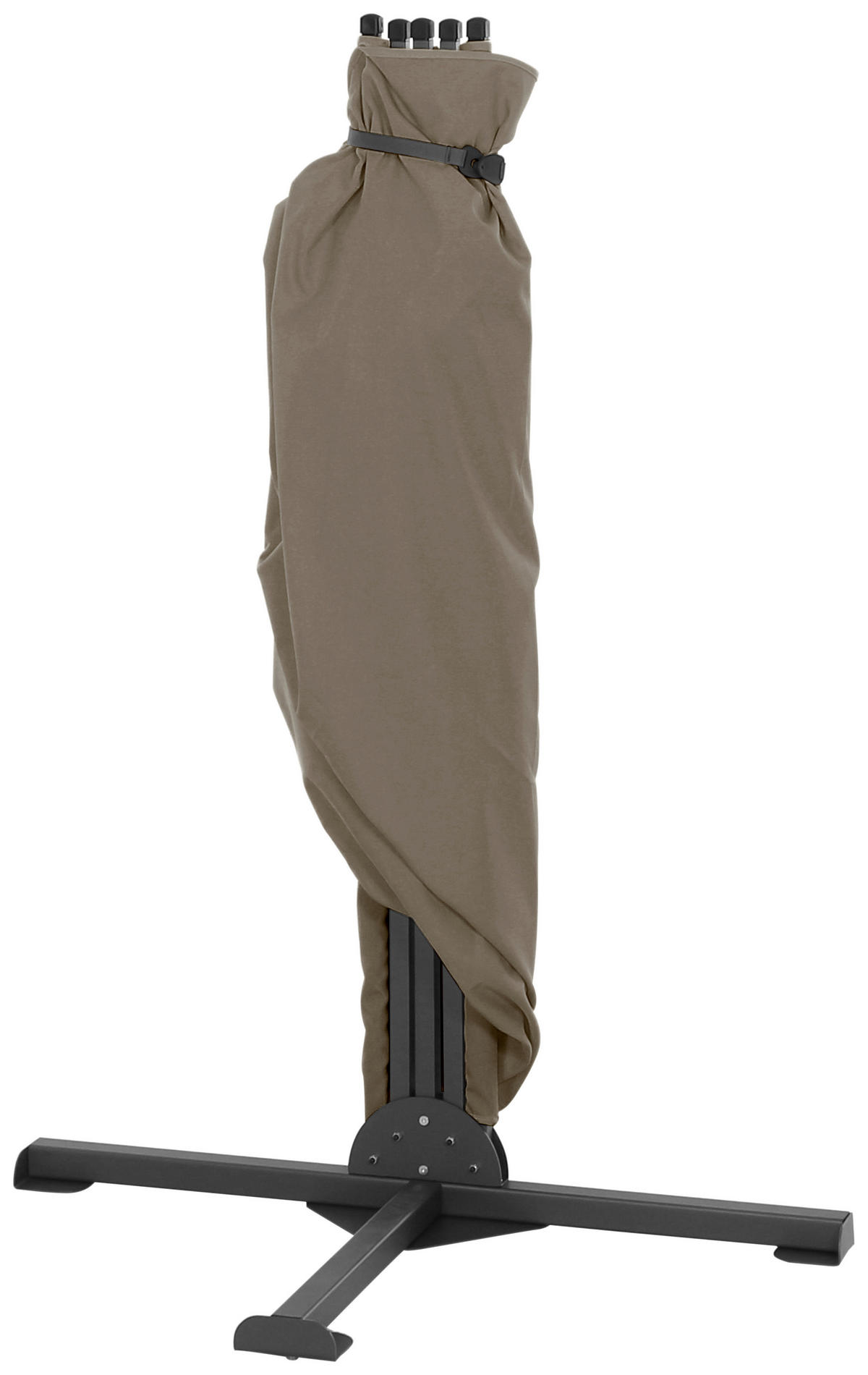 SICHTSCHUTZ - Taupe/Anthrazit, KONVENTIONELL, Textil/Metall (280/150cm) - Siena Garden