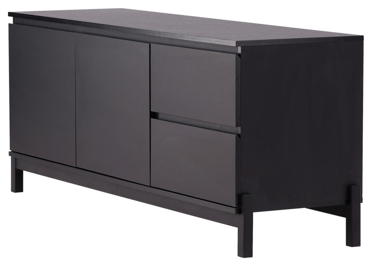SIDEBOARD 135/56/40 cm  - svart, Design, metall/trämaterial (135/56/40cm) - Niels Andersson