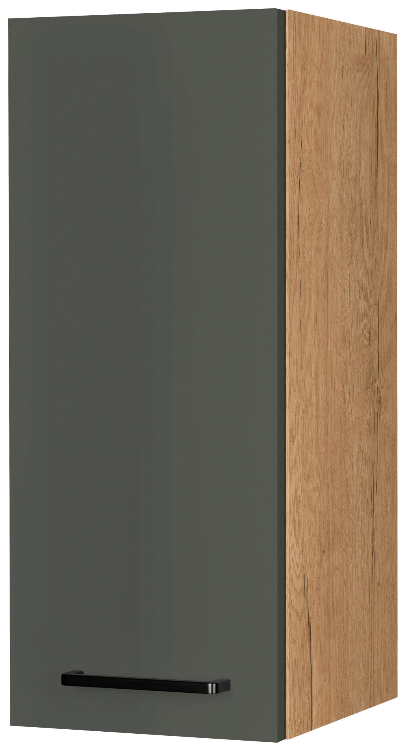 KÜCHENOBERSCHRANK 30/72/35 cm  in Grün, Eichefarben  - Eichefarben/Schwarz, MODERN, Holzwerkstoff/Metall (30/72/35cm) - Nobilia