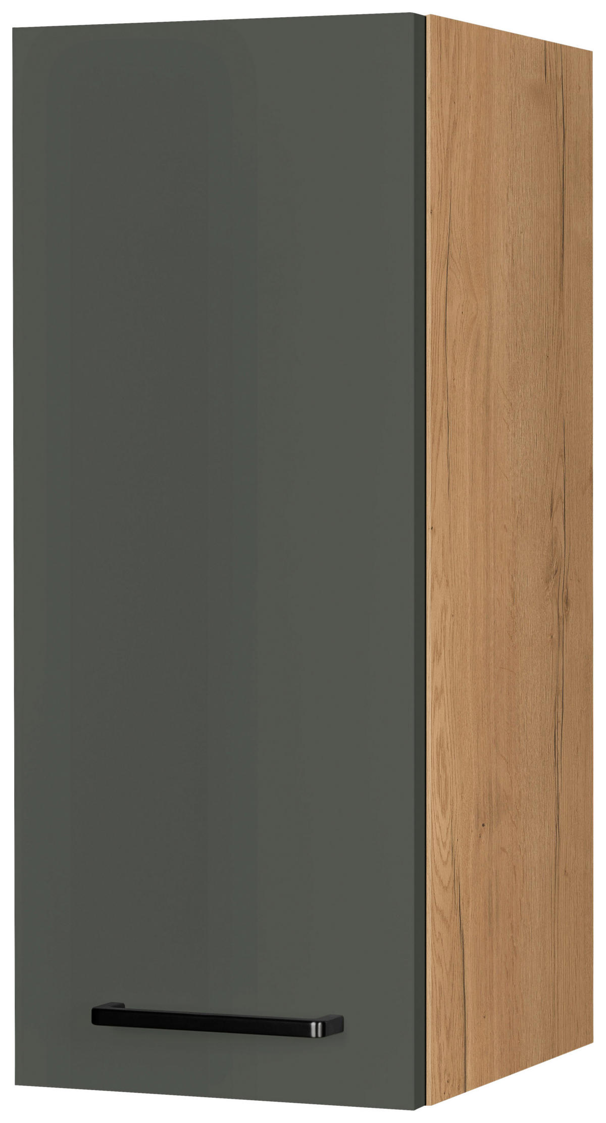 KÜCHENOBERSCHRANK 30/72/35 cm  in Grün, Eichefarben  - Eichefarben/Schwarz, MODERN, Holzwerkstoff/Metall (30/72/35cm) - Nobilia