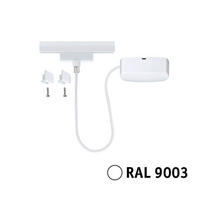 SCHIENENSYSTEM-EINSPEISER URail Kabeleinspeisung m.1000W 16,5/100 cm  - Perlmutt/Weiß, Basics, Metall (16,5/100cm) - Paulmann