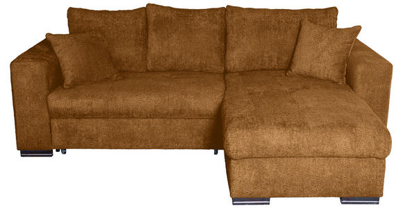 ECKSOFA  in Webstoff Goldfarben  - Goldfarben/Braun, KONVENTIONELL, Holz/Textil (170/235cm) - Carryhome