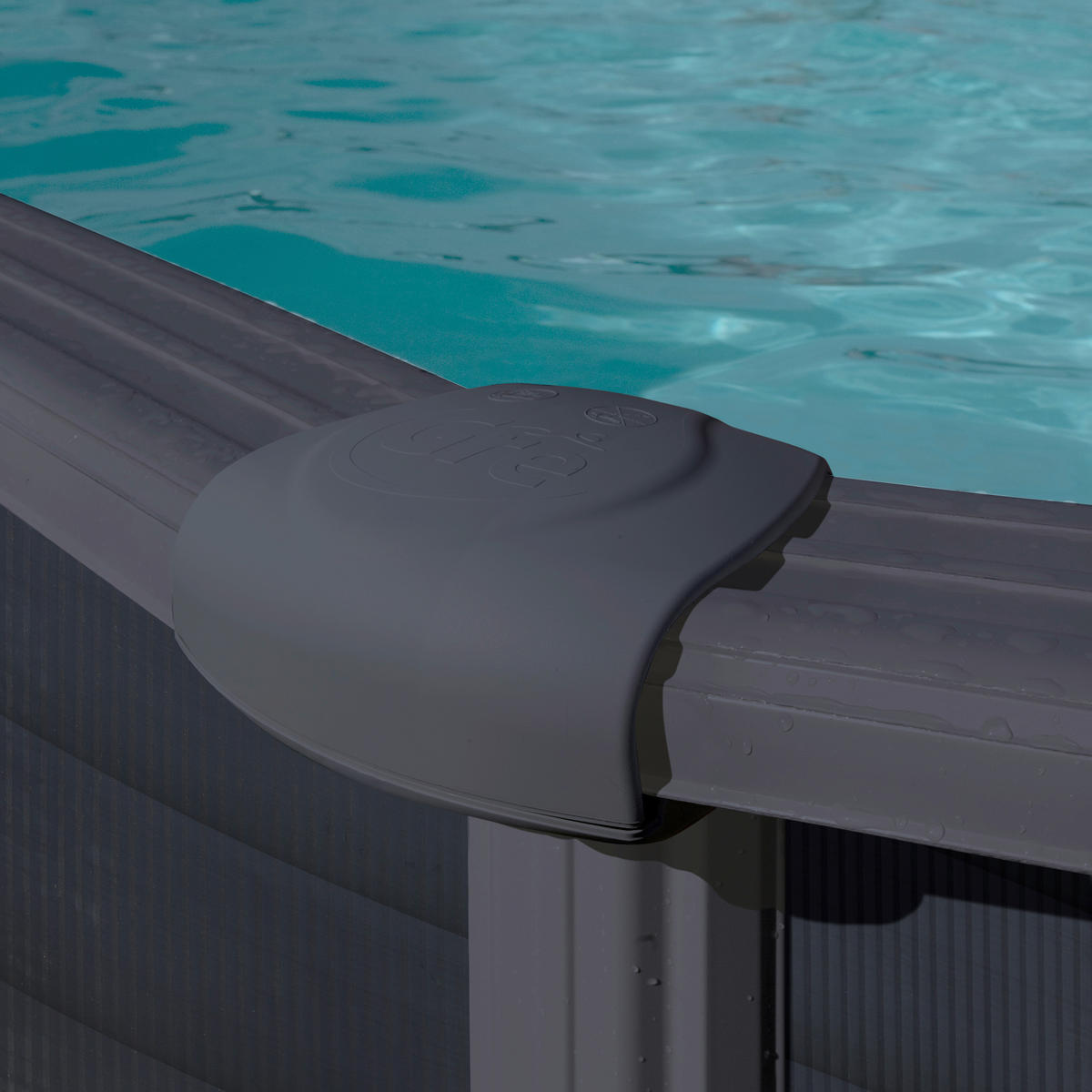 GRE POOL KITPR558GF 2021 570/132 cm  - Graphitfarben, KONVENTIONELL (570/132cm) - Gre