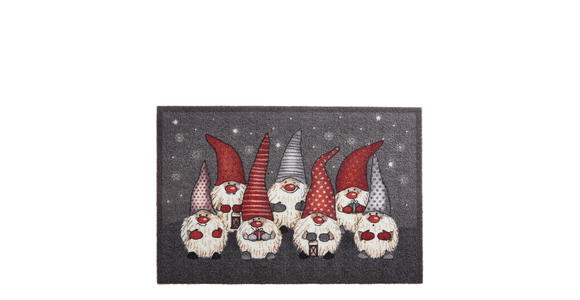 FUßMATTE 40/60 cm - Rot/Weiß, KONVENTIONELL, Kunststoff/Textil (40/60cm) - Esposa