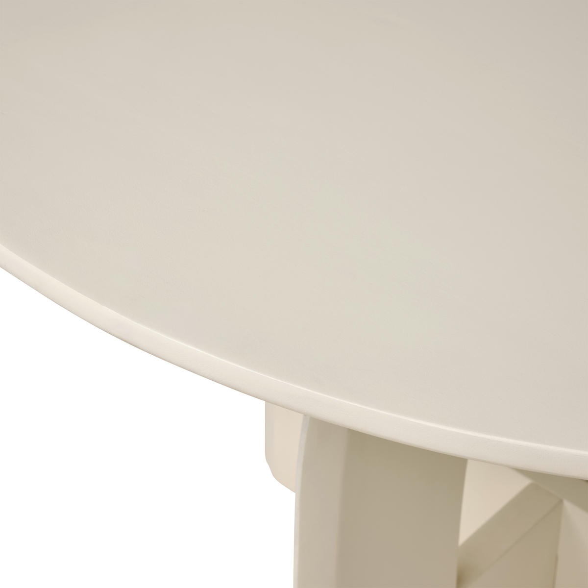 ESSTISCH 120/76/120 cm Echtholz  Holz rund Beige  - Beige, MODERN, Holz (120/76/120cm) - Livetastic