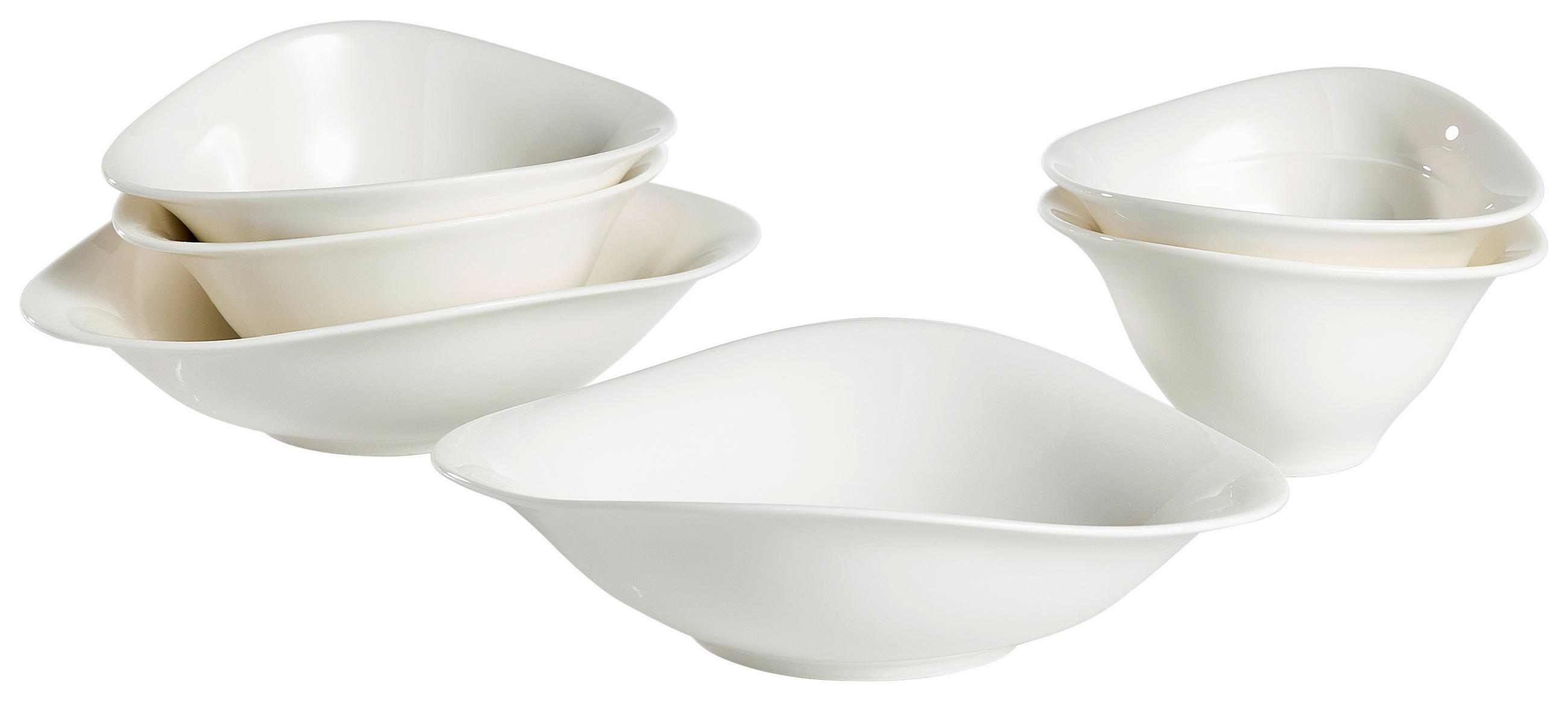 TALLRIKSSET Vapiano 6 delar  - vit, Design, keramik - Best Price