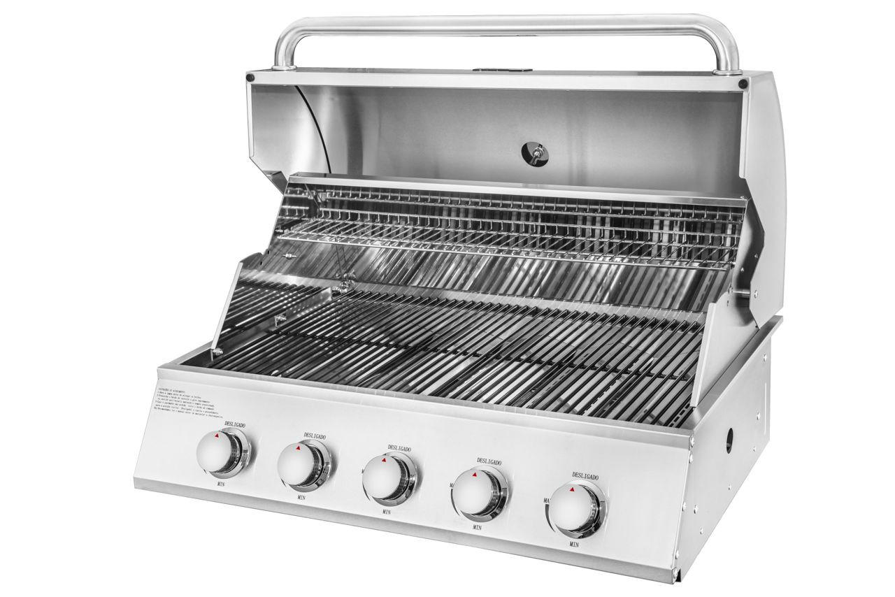 EINBAUGRILL - Edelstahlfarben, Basics, Metall (85/50/60cm)