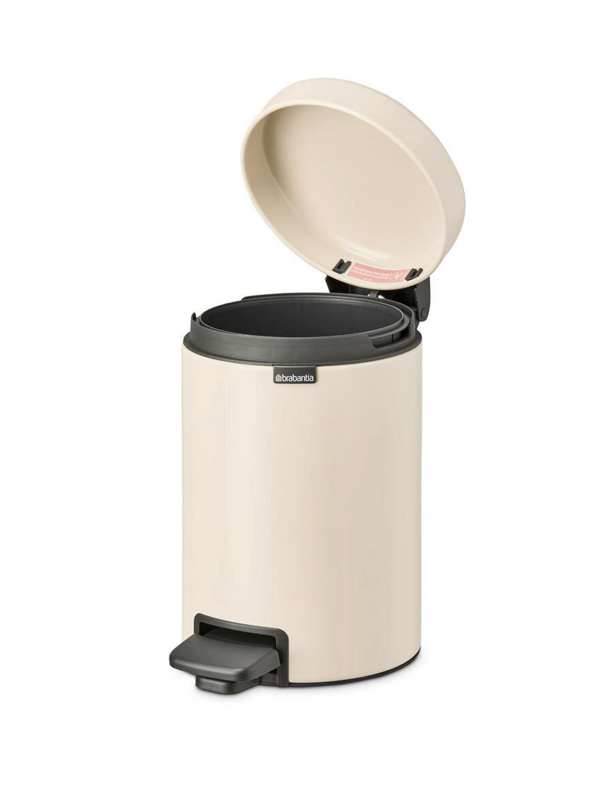 ABFALLEIMER NEW ICON 3 L  - Beige, Design, Kunststoff (16.8/26.4/23.5cm) - Brabantia