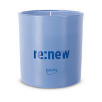 DUFTKERZE  - Pastellblau, Basics, Glas (7,5/7,5/9cm) - Ipuro