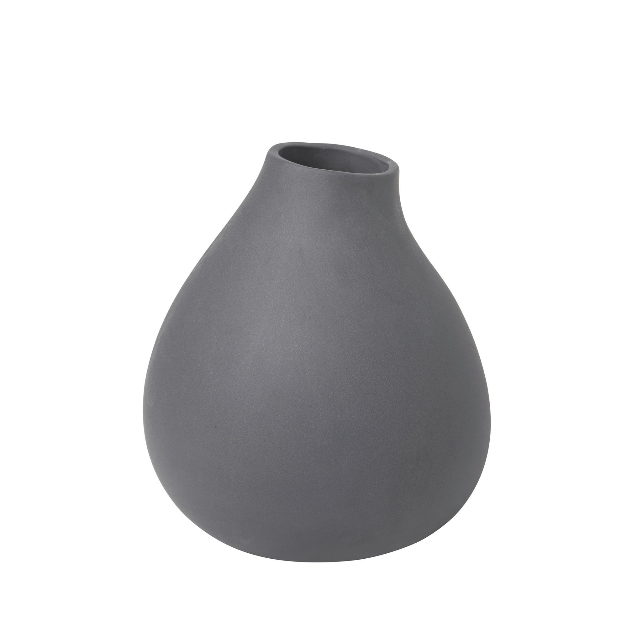 VASE Nona 17 cm  - Grau, Design, Keramik (15/17/15cm) - Blomus