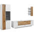 WOHNWAND in Eichefarben, Weiß - Eichefarben/Anthrazit, MODERN, Glas/Holz (317/196,8/49,2cm) - Dieter Knoll WOHNWAND in Eichefarben, Weiß - Eichefarben/Anthrazit, MODERN, Glas/Holz (317/196,8/49,2cm) - Dieter Knoll