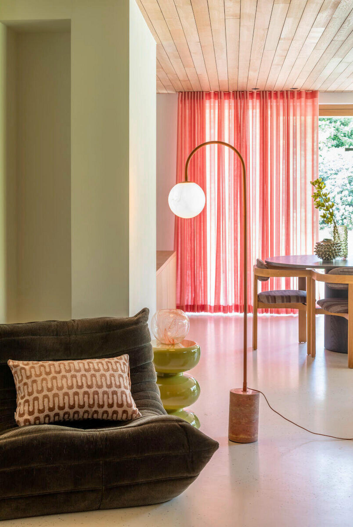 STEHLEUCHTE It's about RoMi 20/160/48 cm  - Terracotta, Trend, Glas/Stein (20/160/48cm) - It's about Romi