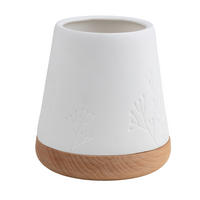 WINDLICHT - Weiss/Braun, Basics, Holz/Keramik (10/10,5cm) - Räder