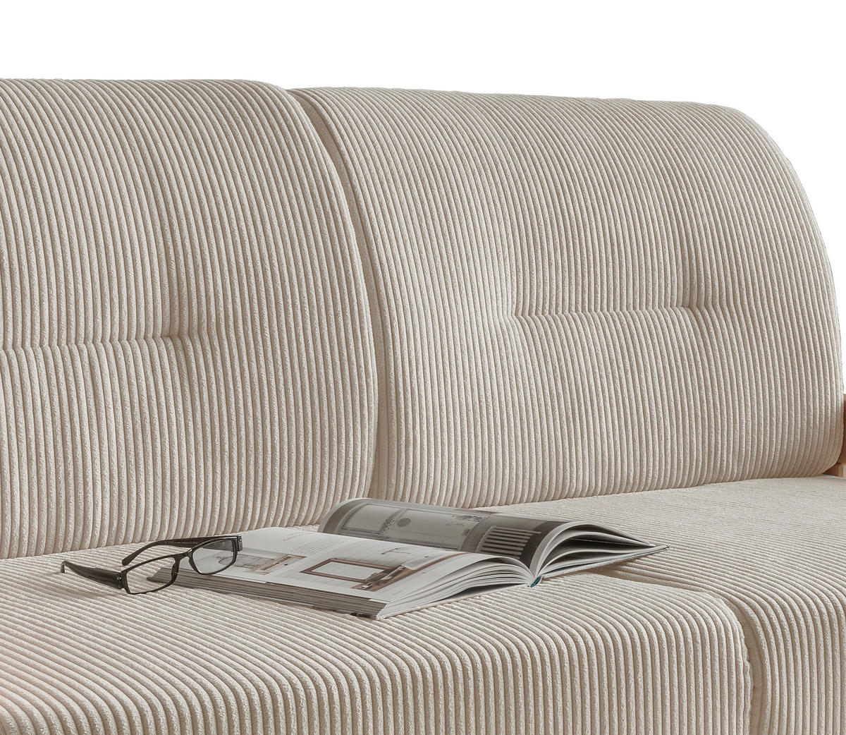SCHLAFSOFA Cord Kieferfarben, Beige  - Beige/Kieferfarben, MODERN, Textil (154/88/90cm) - Livetastic