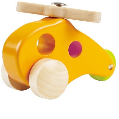 HUBSCHRAUBER - Orange, Basics, Holz (12,7/8,8/6,5cm) - Hape