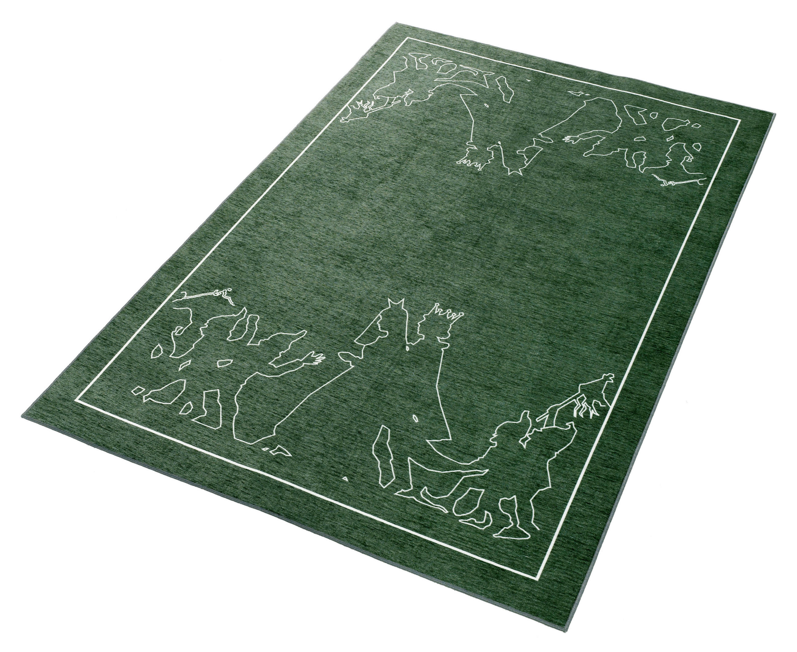 KINDERTEPPICH 110/170 cm Grimmliis  - Dunkelgrün, Trend, Textil (110/170cm)