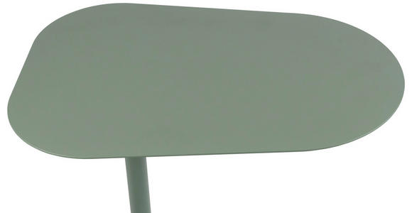 BEISTELLTISCH in Metall 53/38/60 cm  - Grün, Basics, Metall (53/38/60cm) - Novel