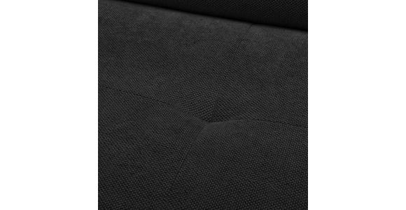 ECKSOFA in Webstoff Schwarz  - Schwarz, Design, Textil/Metall (280/235cm) - Hom`in