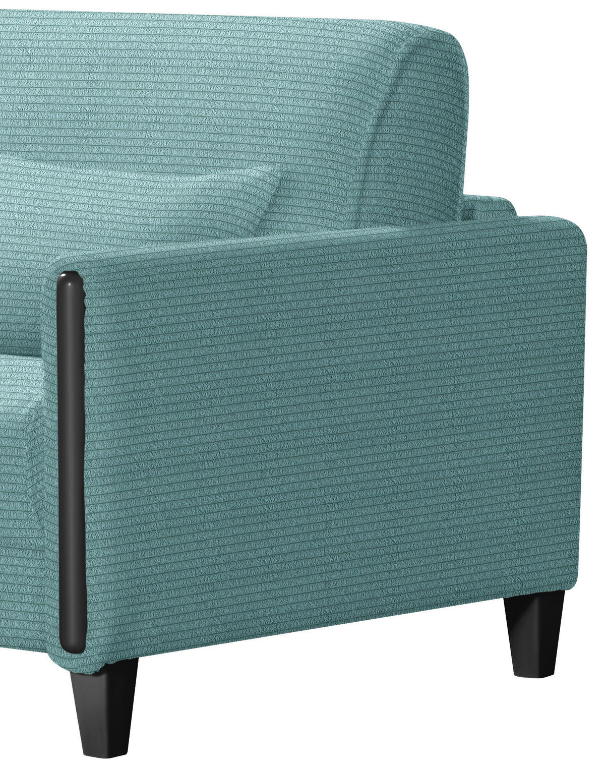 SCHLAFSOFA in Holz, Textil Blau, Schwarz  - Blau/Schwarz, Design, Holz/Textil (174/88/104cm) - Niels Andersson